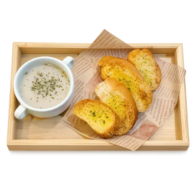 Mushroom & Garlic Bread
