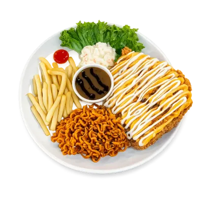 Ramen Chicken Chop Cheese